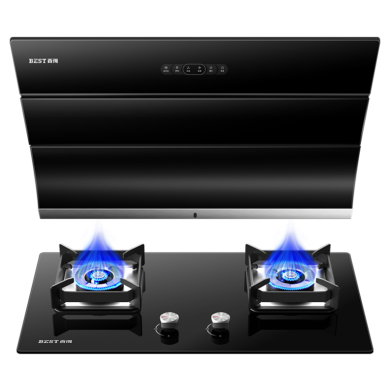 华帝百得(BEST) E303C2+QE52烟灶套餐抽油烟机燃气灶套餐家用厨房侧吸烟机灶具套装(天然气)