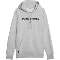 PUMA 字母印花休闲运动套头卫衣 男款 灰色 623442-04