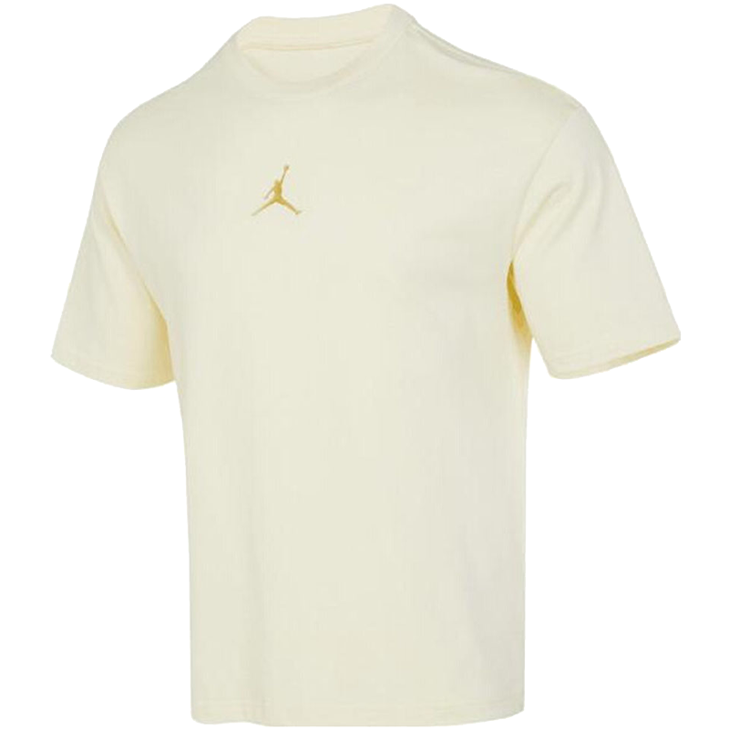 耐克Jordan 运动训练休闲短袖T恤 男款 米色 FQ0359-113