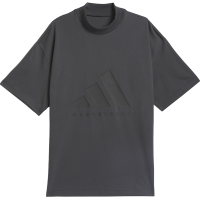 adidas 字母Logo印花篮球针织运动圆领短袖T恤 男女同款 炭黑色 IN7566