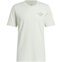 adidas originals 后背手绘图案印花运动短袖T恤 男款 亚麻绿 HR9848
