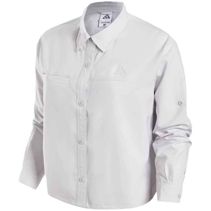 Nike ACG "Devastation Trail" 纯色防晒速干长袖 女款 光子灰 FB7888-025