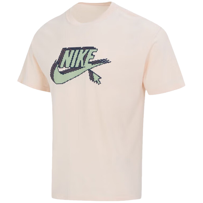 Nike 品牌Logo印花运动透气短袖T恤 男款 卡其色 FD1297-838