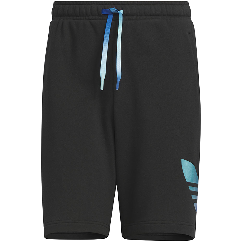 adidas originals Knit Shorts Logo印花运动短裤 男款 黑色 IP7545