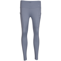 Nike Go 怒放系列 中腰 运动长裤 女款 灰石板蓝 DQ5695-493