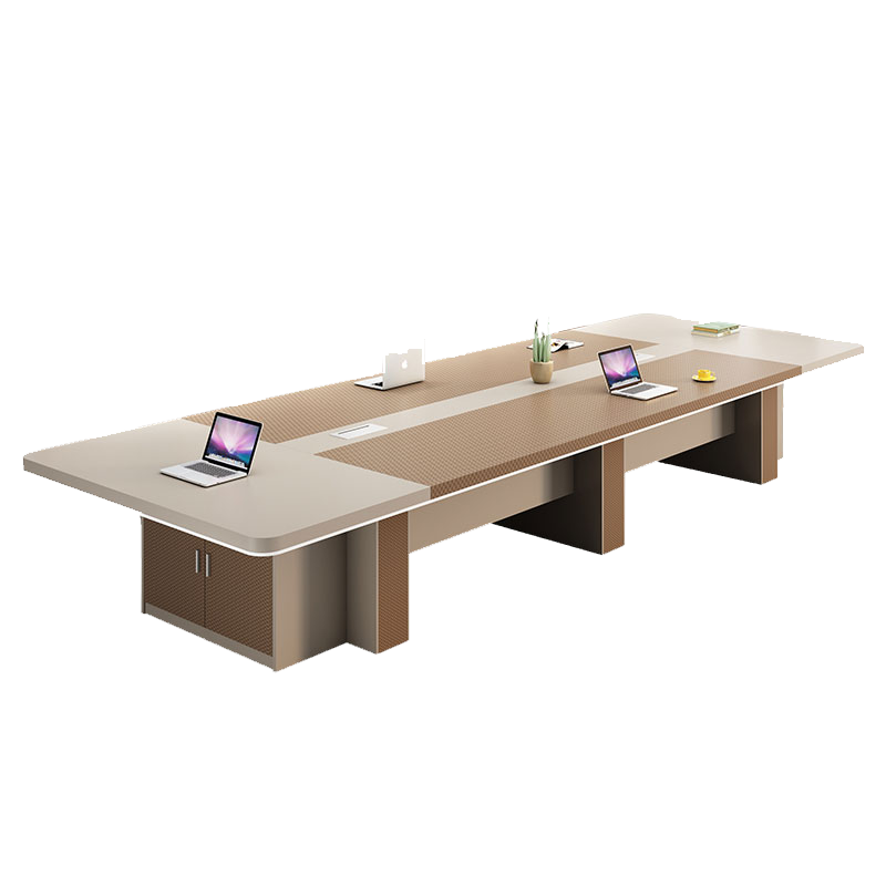 金菲罗格大型会议桌简约现代接待室洽谈接待培训桌 2.4米会议桌+8把椅子