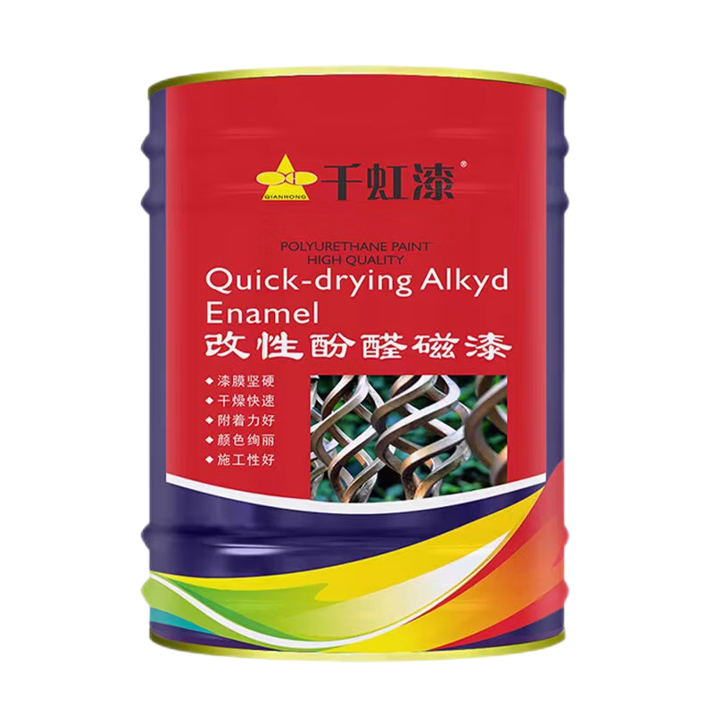 千虹 酚醛磁漆 红色 11KG 货期3天(单位:桶)