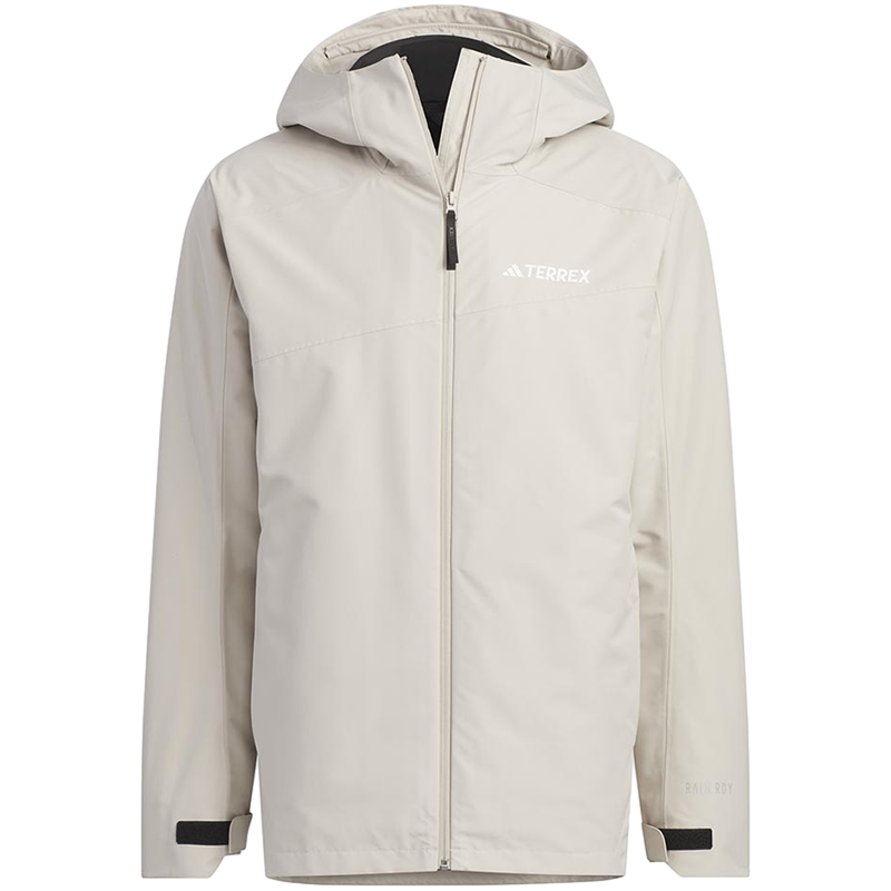 adidas 户外防水三合一运动软壳内胆夹克外套 男款 浅卡其 IL8973