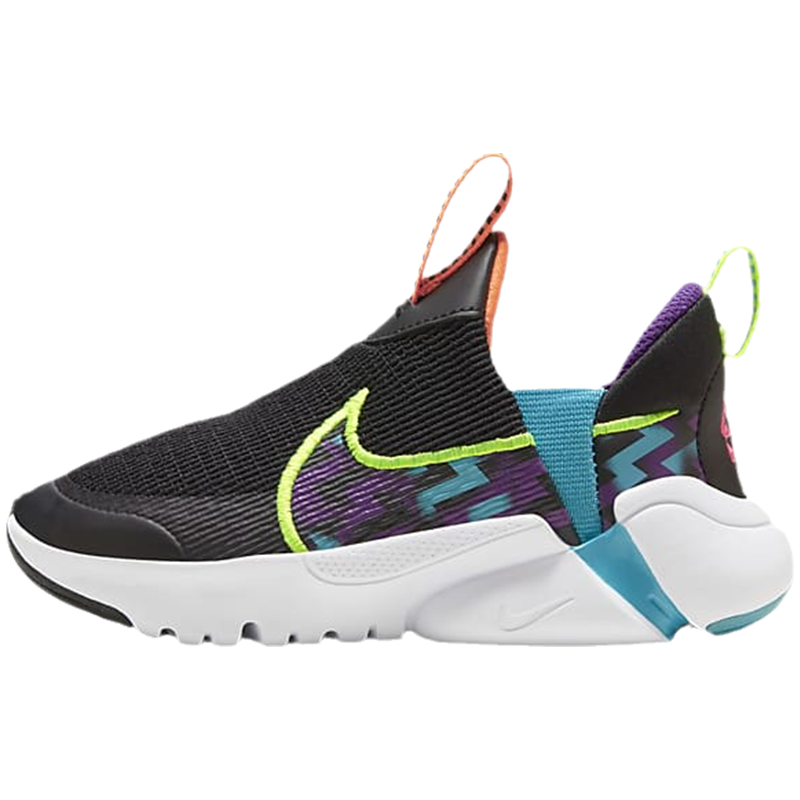 中童 Nike Flex Plus 2 防滑防踢透气 低帮 儿童跑步鞋 黑黄色 FB2355-001