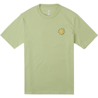 Converse匡威 图案印花圆领运动短袖T恤 女款 浅绿色 10026172-A02