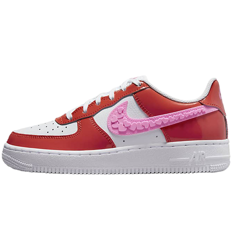 Nike Air Force 1 (GS) 耐磨舒适 低帮 休闲板鞋 白红 FD1031-600