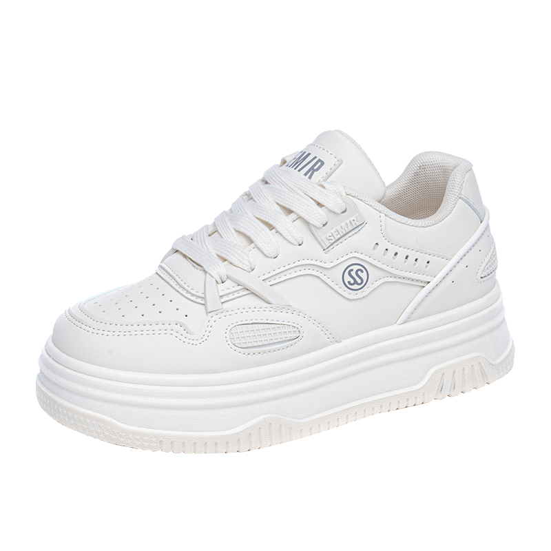 SEMIR板鞋2023冬季新款百搭增高休闲鞋时尚小白鞋软底舒适女鞋子