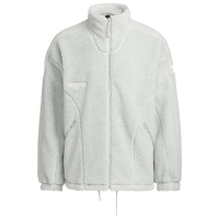 adidas Sportswear Lounge 纯色标贴Logo运动休闲夹克外套 男女同款 银灰 IQ1367