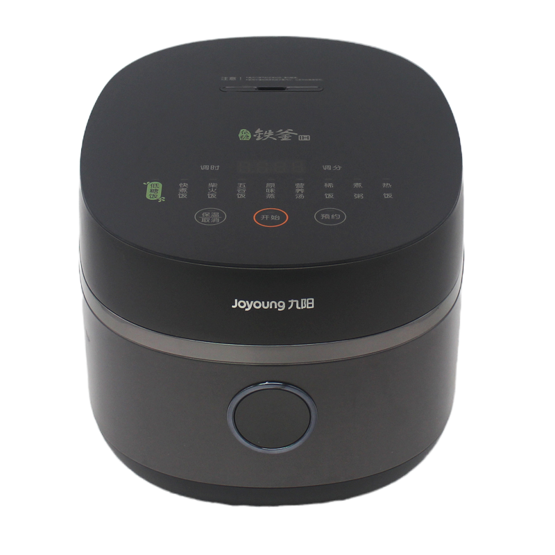 九阳 (Joyoung) 电饭煲 F-40TD01 智能预约多功能大功率4L大容量铁斧内胆IH电磁加热电饭锅灰色