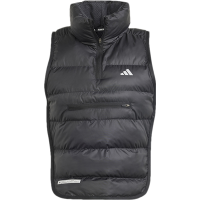 adidas Ultimate Conquer The 纯色Logo标识跑步运动马甲 女款 黑色 IB6382