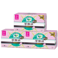 乐而雅(laurier)花王零触感超丝薄25cm卫生巾组合装3包 共84片