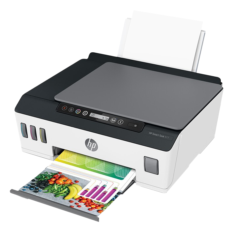 惠普HP Smart Tank 511 无线彩色墨仓式打印一体机家用加墨打印复印扫描 家用办公 学生照片打印机手机打印机