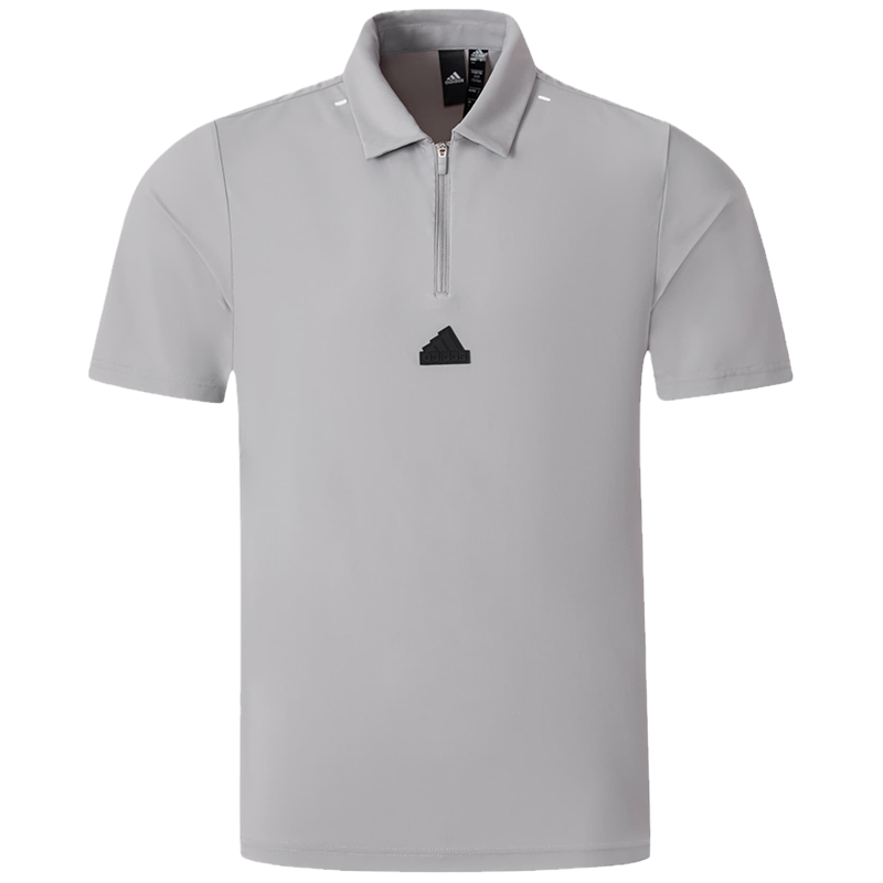 adidas CT POLO SS Logo标识休闲短袖 男款 纯质冰灰 IT4344