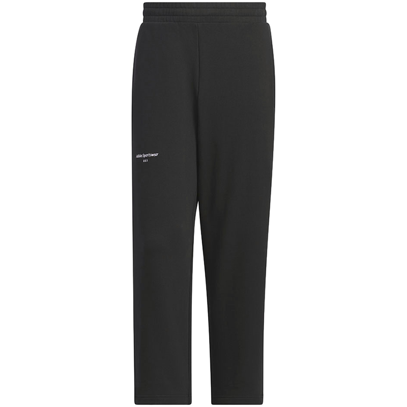 adidas Small Logo Pants 纯色Logo标识宽松针织运动裤 男款 黑色 IZ1599