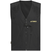 adidas Campyx Vest 刺绣字母印花户外运动马甲 男款 黑色 IC1957