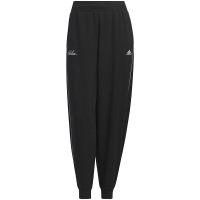 adidas Rco 7/8 Pants Logo标识束脚锥形中腰透气长裤针织运动裤 女款 黑色 IP7091