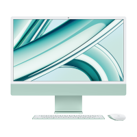 2023 新款 iMac 24英寸 4.5K 视网膜显示屏 M3 芯片256GB 固态硬盘 8GB内存 绿色