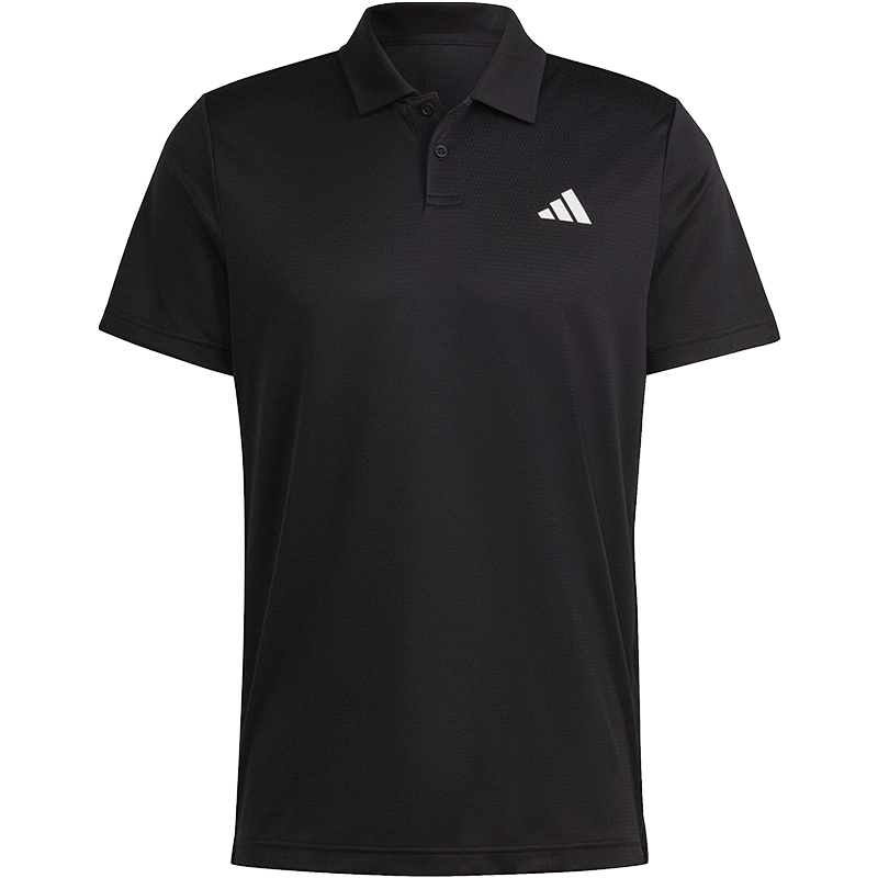 adidas 阿迪达斯 纯色Logo印花运动网球翻领短袖Polo衫 HS3236