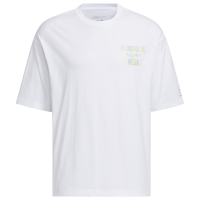 adidas neo Vibe Collective Tee 字母印花宽松运动短袖T恤 白色 IA6736