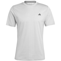 adidas 阿迪达斯 纯色Logo标识运动健身短袖T恤 男款 白色HS7462