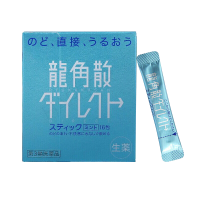 日本原装正品龙角散蓝色薄荷味呵护喉咙嗓子干哑不适喉咙肿痛咽炎清凉润喉龙角散16包/盒