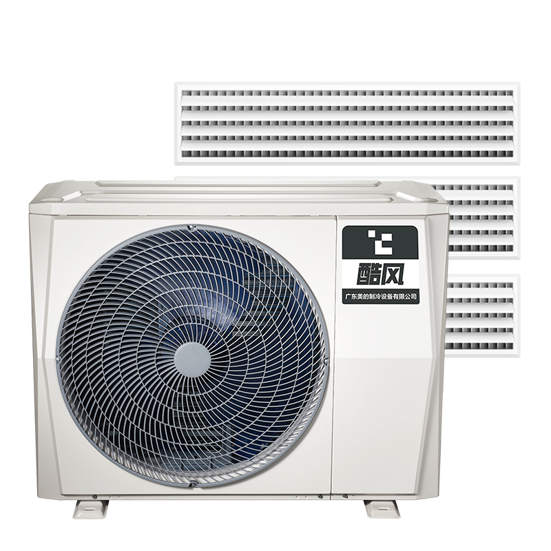 酷风中央空调 4匹一拖三 全直流变频 智能家用中央空调 风管小多联厨房空调MJZ-100W/BP3N1-D01CF(1)