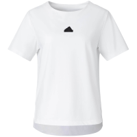 adidas W Ct Tee Ss 纯色徽标Logo圆领短袖T恤 女款 白色 IT4353