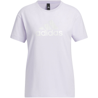 adidas Rc Graphic 字母Logo印花运动休闲短袖T恤 女款 浅紫 IP7087