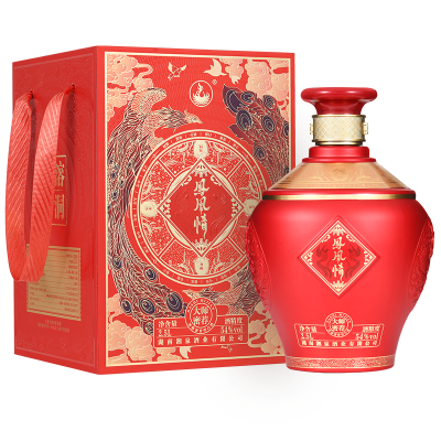 凤凰情 湘泉酒业大师密荐珍藏版54度2500ml大坛礼盒装浓酱兼香型高度白酒粮食酒送礼摆柜收藏