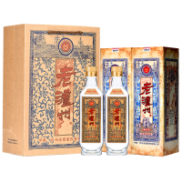 泸州老窖 老泸州(珍藏版) 52度浓香型白酒 粮食酿造 500ml*2瓶礼盒装