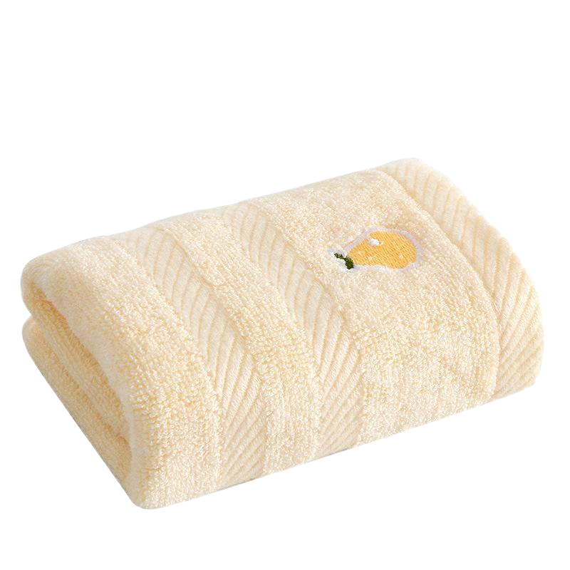 紫萱依韵 水果童巾 竹浆纤维儿童洗脸 吸水巾26*48cm(SL-7195)1条(黄色)