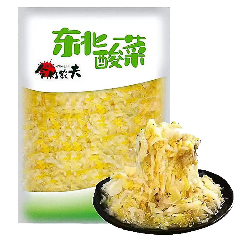 今竹农夫 东北酸菜酸白菜翠花东北酸菜500g