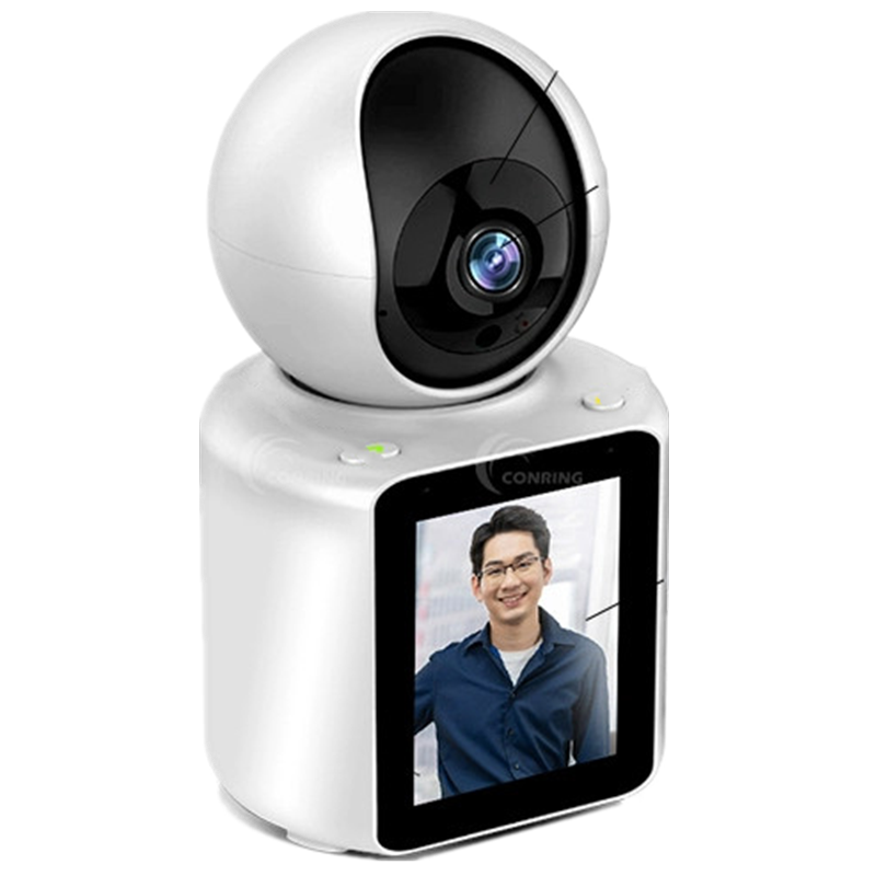 送7天循环监控录像卡AI声控双向可视频通话无线360度全景摄像头家用WiFi网络室内连手机远程高清夜视监控器 断电续航