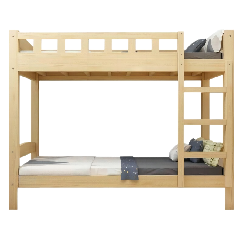 紫萱依韵 高低床单人床实木成人高低床上下铺宿舍床高架母子床 100*200 1张