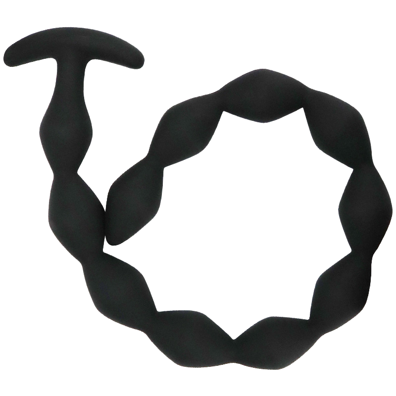 硅胶肛塞58cm超长拉珠菱形肛塞柔软高弹男女肛门自慰按摩玩具成人情趣用品