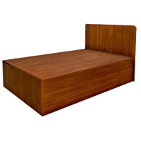 紫萱依韵 阳台床榻榻米单人床板木结合现代简约小户型实木家用板床储物床120*200 1张