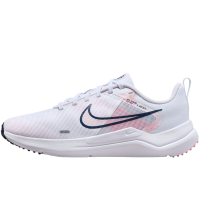 Nike Downshifter 12 防滑耐磨 低帮 跑步鞋 女款 白粉色 DX7885-100