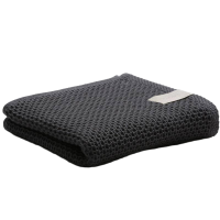 紫萱依韵 纯棉蜂窝吸水 浴巾70*140cm(SL-JS313)1条(蓝墨茶)