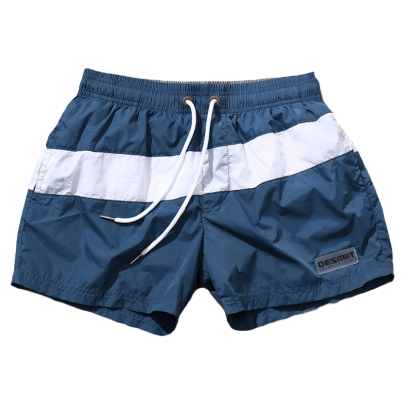 撞色沙滩裤大码速干男士短裤宽松跑步运动裤海边休闲泳裤裤大裤衩