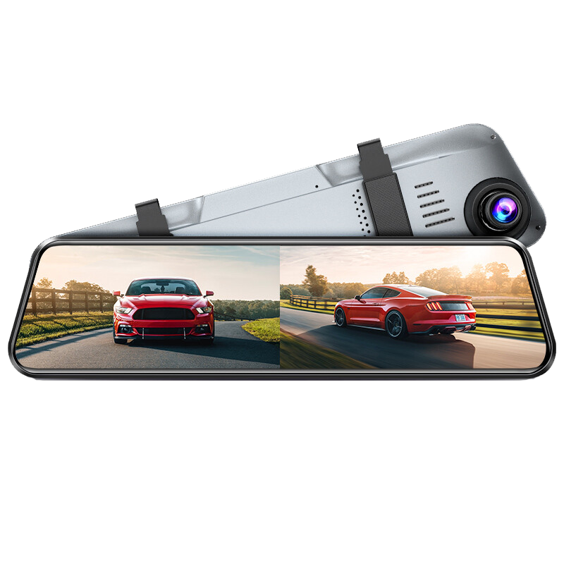 凌度 HS996E行车记录仪12英寸1296P高清夜视前后双录倒车影像停车监控+128G(送香薰挂饰+读卡器)