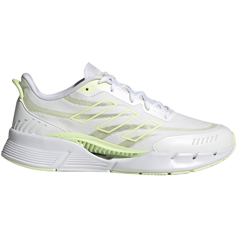 adidas Climacool 耐磨透气 低帮 跑步鞋 男女同款 白黄绿 IE7741