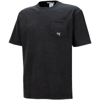 PUMA 纯色圆领套头休闲短袖T恤 男女同款 黑色 539656-01