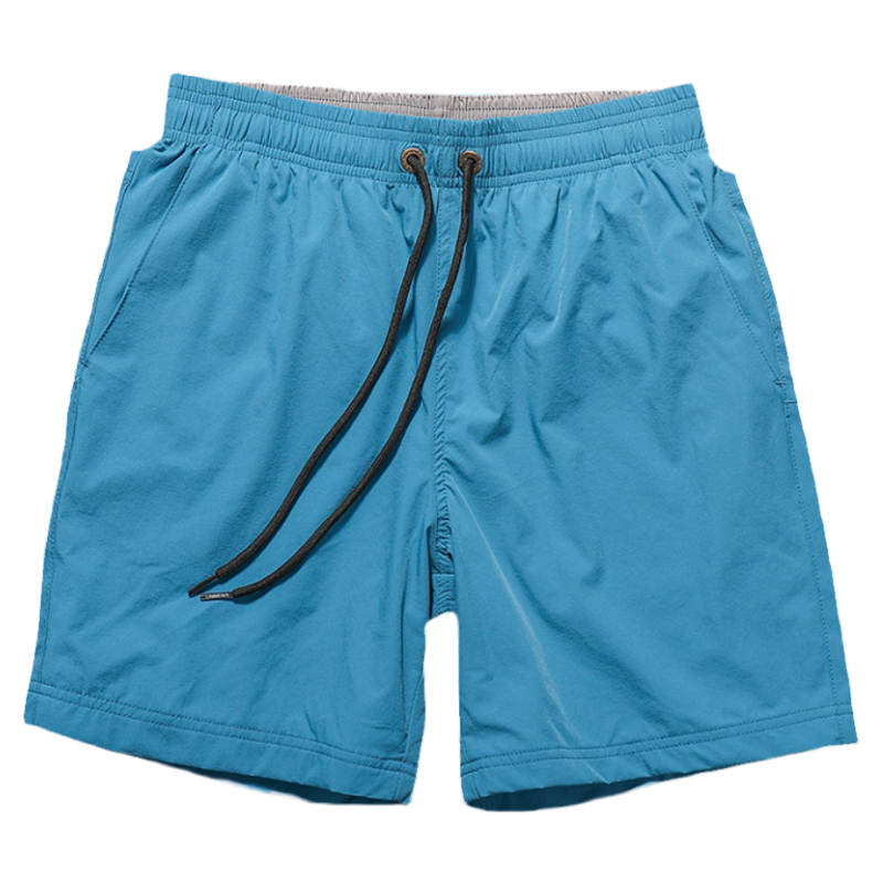 潮牌沙滩裤四面弹力舒适百搭纯色款宽松休闲速干可下水游泳短裤男