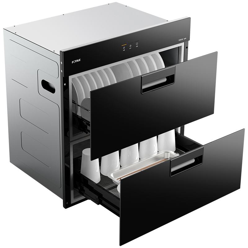 方太(FOTILE)嵌入式消毒柜家用厨房二星级100L大容量消毒碗柜长效保洁双重杀菌烘干碗碟收纳J51E 消毒柜