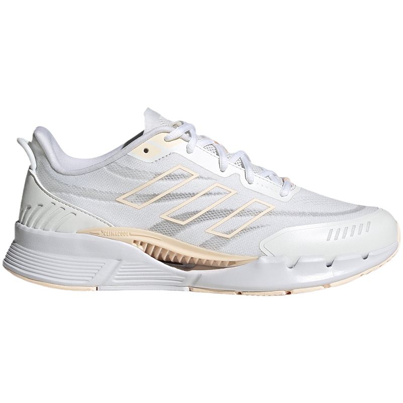 adidas Climacool 耐磨透气 低帮 跑步鞋 男女同款 白橙 IE7739